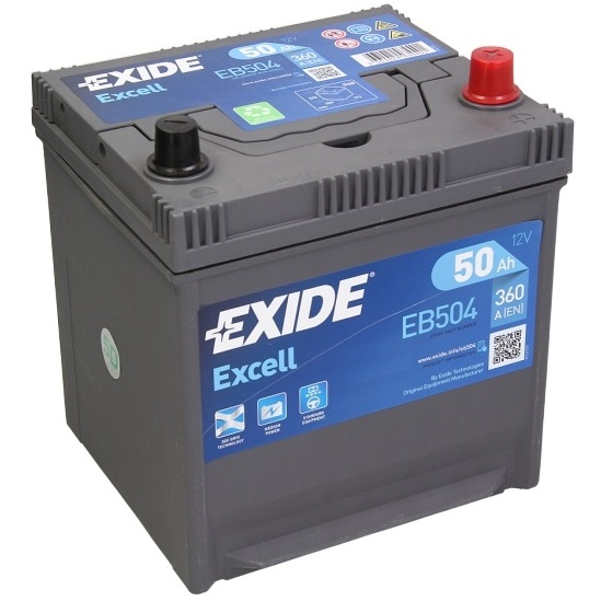 Baterie Exide Excell 50Ah 360A 12V EB504